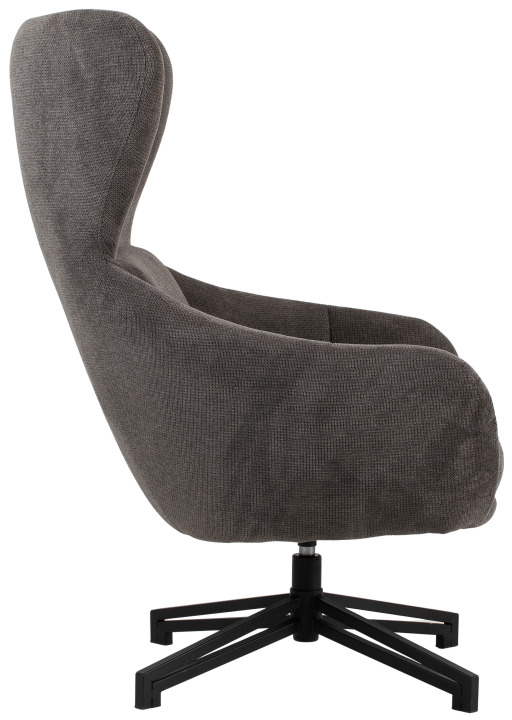 Ohrensessel Marconia dark grey drehbar Grau